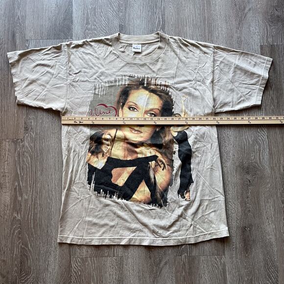 Vintage 1998 Celine Dion Lets Talk About Love World Tour T Shirt Mens XL Rap T - Picture 9 of 11